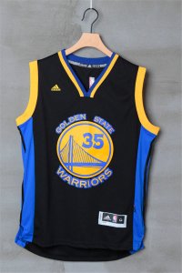 Maillot De Basket Golden State Warriors Kevin Durant 35 Noir Bleu Edge